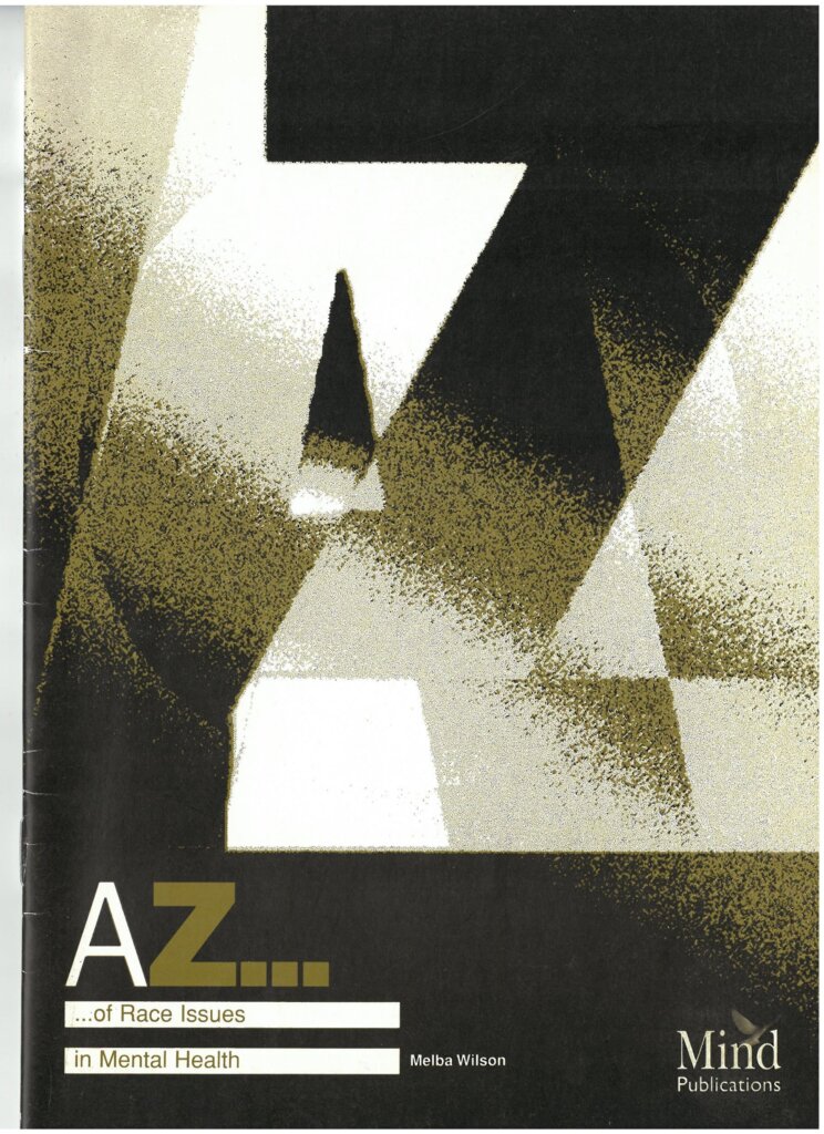 Front page of the publication 'A-Z of Race Issues in Mental Health'