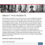 Screen shot of the Jeffrey Green homepage